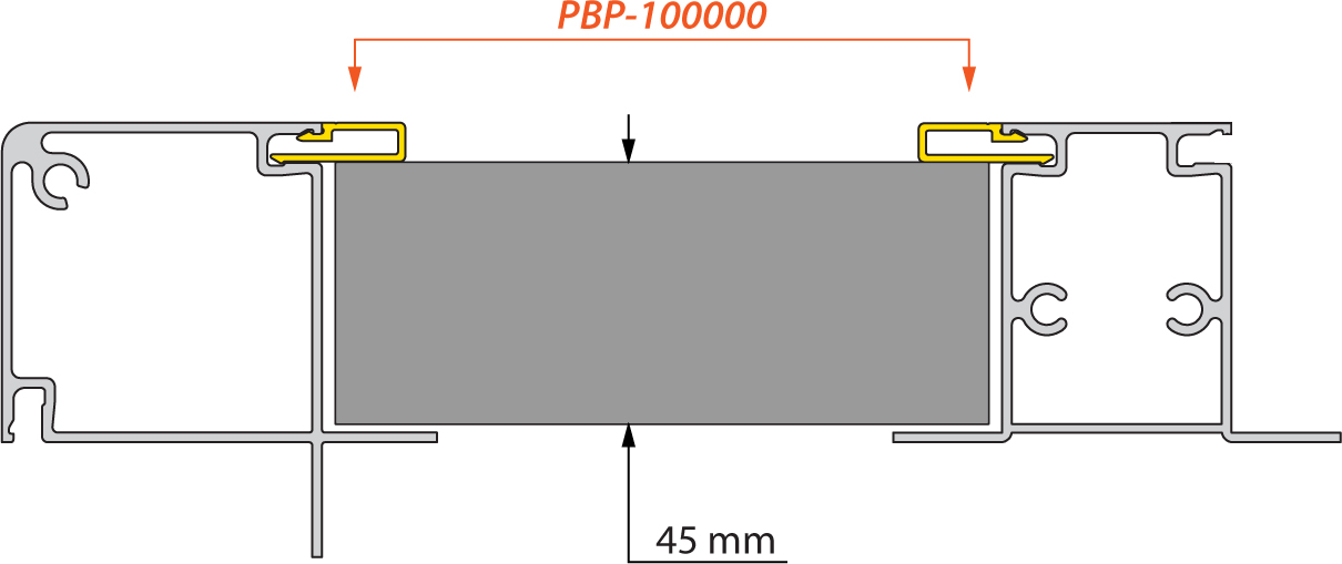 150-45 Stopper System panel-retention concept