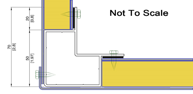 Sheet-metal skinning example for a negative-pressure section